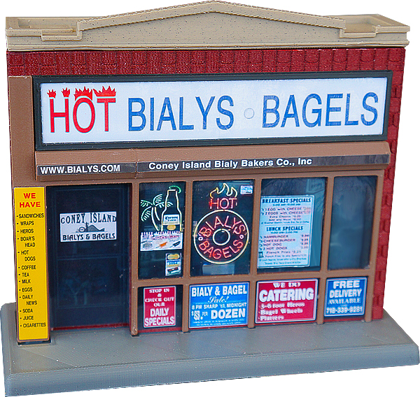 Coney Island Bialys miniature display model - Major Minis