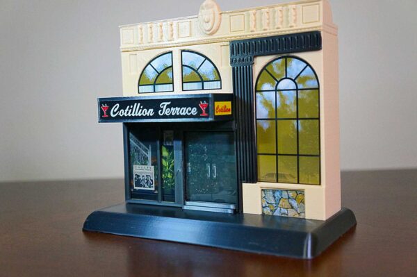 Cotillion Terrace catering hall miniature model.