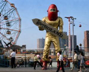Astroman in full glory in Coney Island Brooklyn